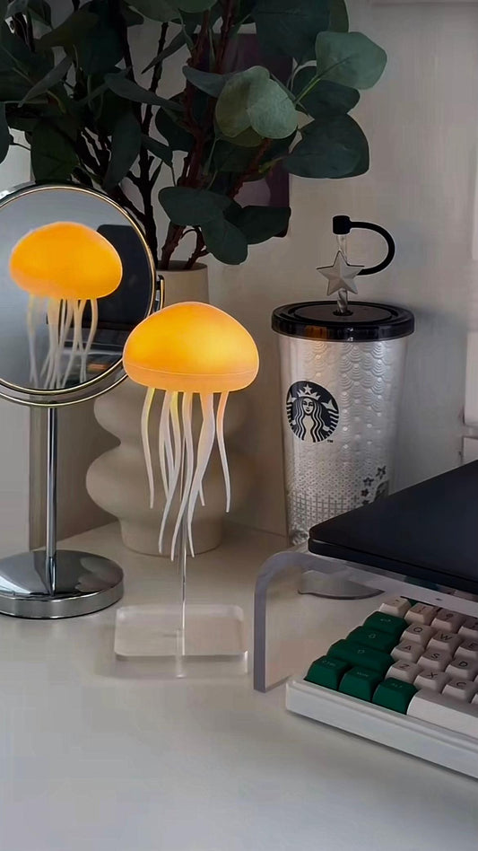 Jellyfish LED Ambient Lamp – Soft Glow Night Light, Floating Tentacle Design & Relaxing Atmosphere