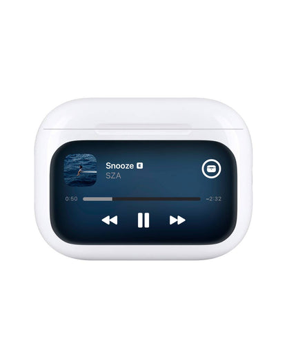 Smart Display Earbuds with Noise Reduction – Touchscreen Case, HD Sound & Long Battery Life